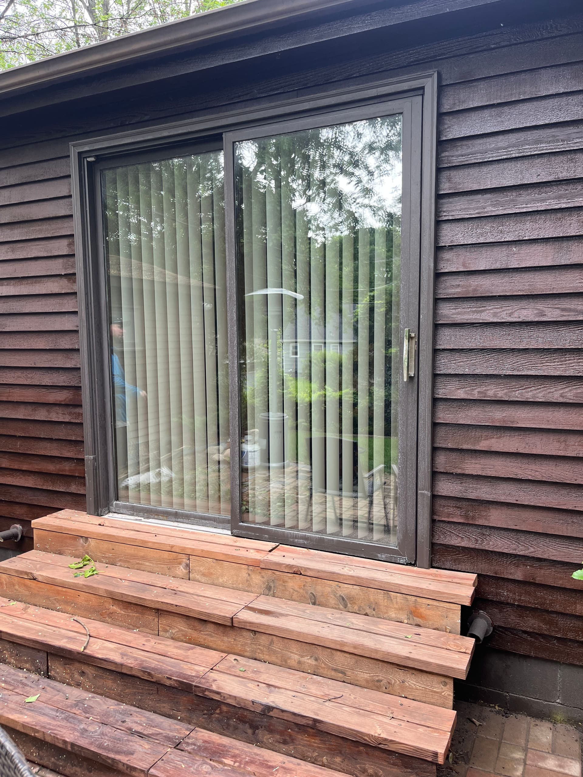 Stylish French Door Upgrade Replaces Old Sliding Glass Door