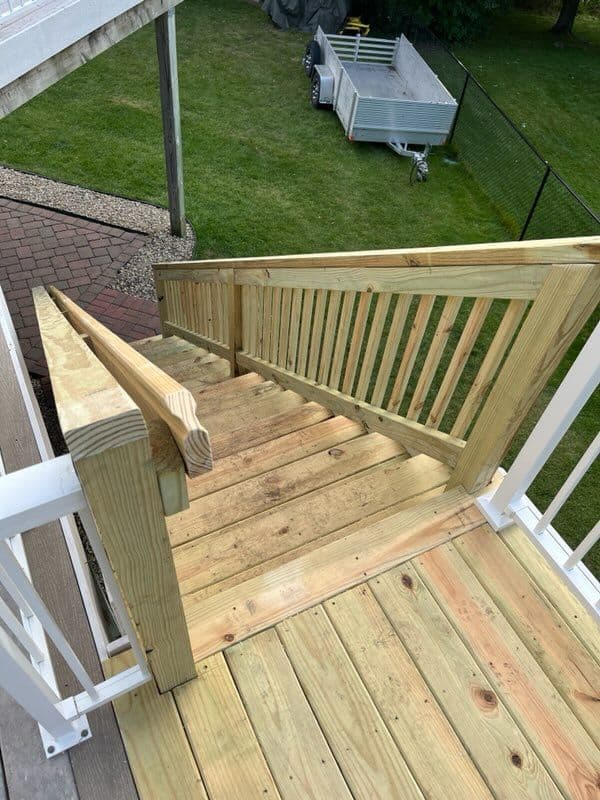 Gallery photos for Stunning Deck Staircase at Walker Outdoor Solutions: Image #1