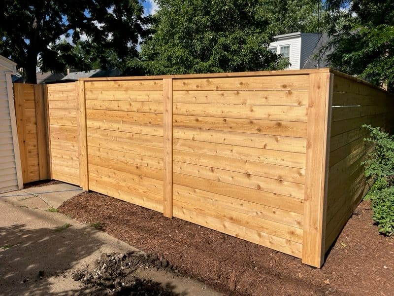 Modern Cedar Fence Installation Enhances Privacy image