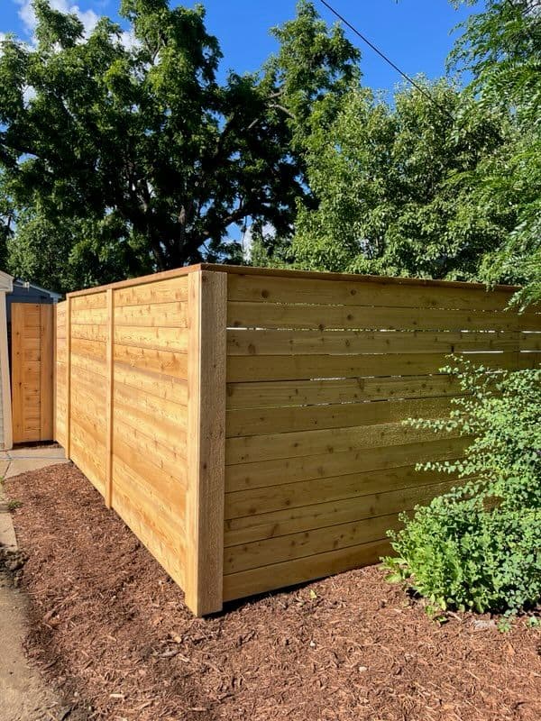 Gallery photos for Modern Cedar Fence Installation Enhances Privacy: Image #1