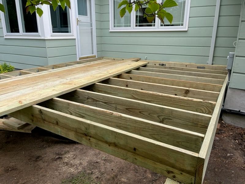Project Premium Floating Deck Framing Completed image